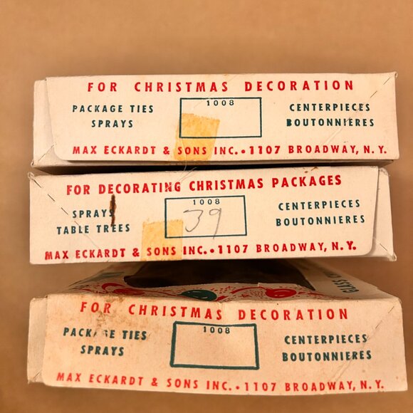 1940s Vintage Shiny Brite ornament boxes - Picture 4 of 11